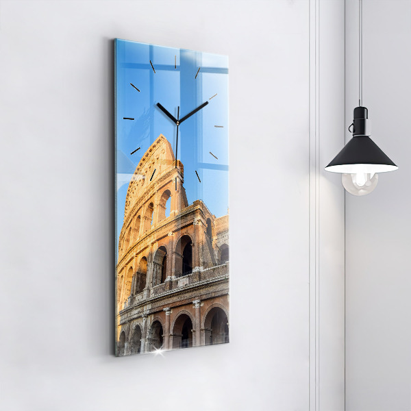 Vertikální nástěnné hodiny Koloseum v Římě