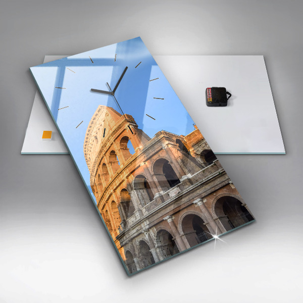 Vertikální nástěnné hodiny Koloseum v Římě