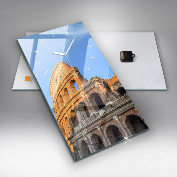 Vertikální nástěnné hodiny Koloseum v Římě