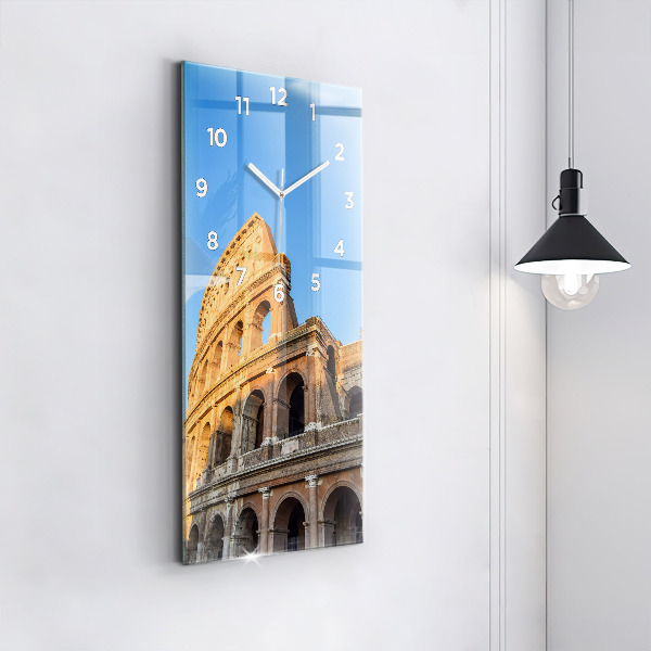 Vertikální nástěnné hodiny Koloseum v Římě