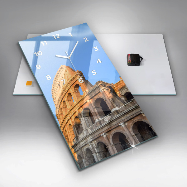 Vertikální nástěnné hodiny Koloseum v Římě