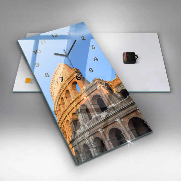 Vertikální nástěnné hodiny Koloseum v Římě