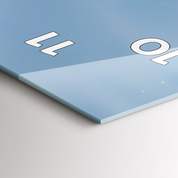 Vertikální nástěnné hodiny Fotografování vln