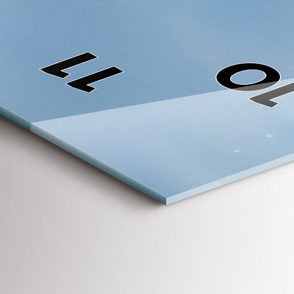 Vertikální nástěnné hodiny Fotografování vln