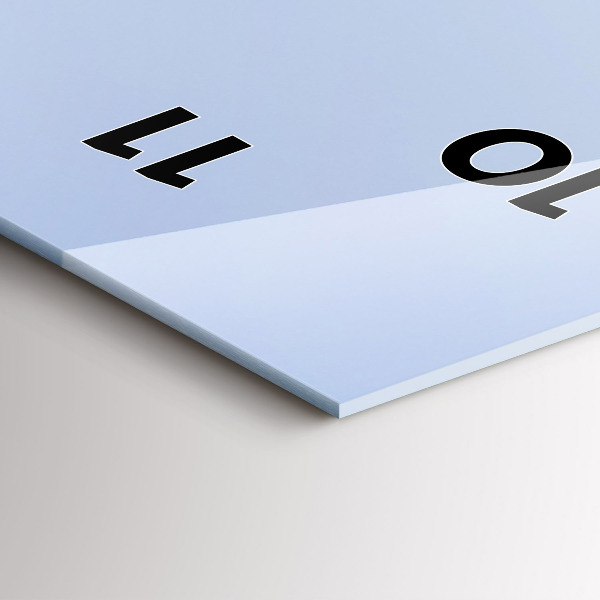 Vertikální nástěnné hodiny Hory u oceánu