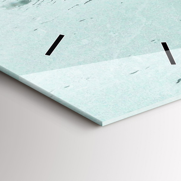 Vertikální nástěnné hodiny Deštivý Londýn