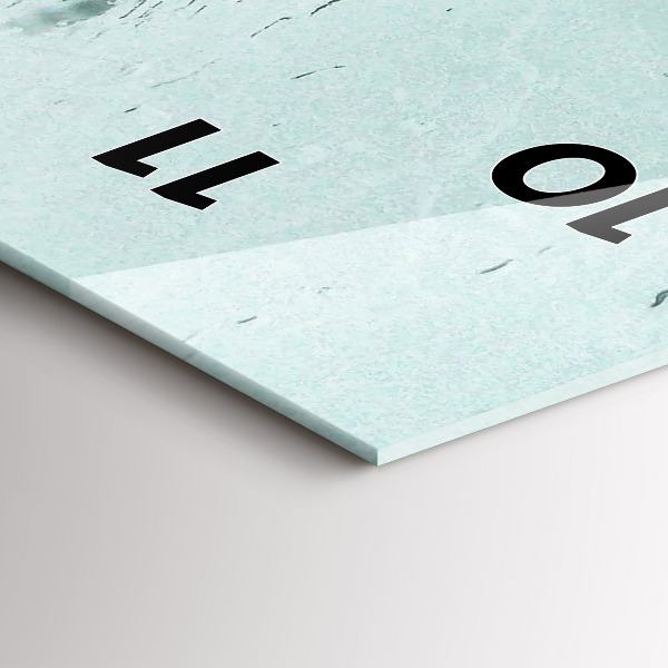 Vertikální nástěnné hodiny Deštivý Londýn