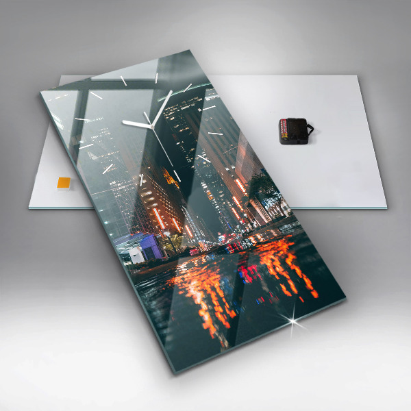 Vertikální nástěnné hodiny Hotel Hilton v Houstonu