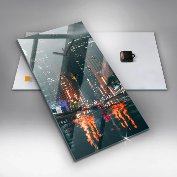 Vertikální nástěnné hodiny Hotel Hilton v Houstonu