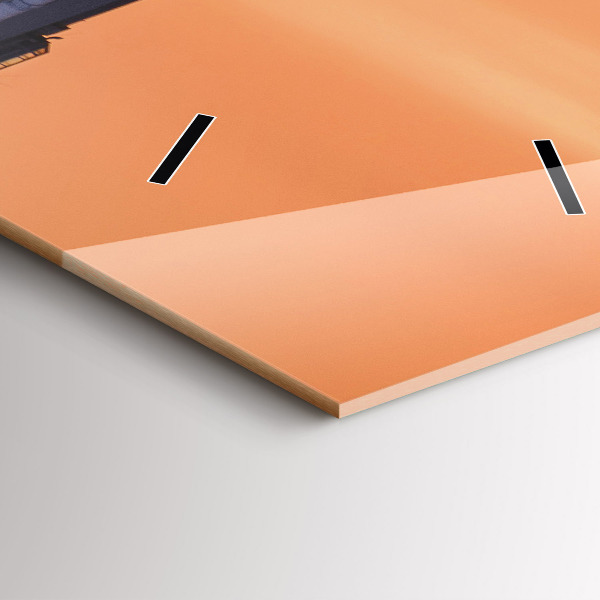 Vertikální nástěnné hodiny Most Benjamina Franklina