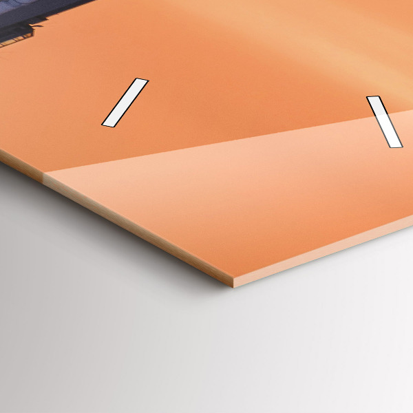 Vertikální nástěnné hodiny Most Benjamina Franklina