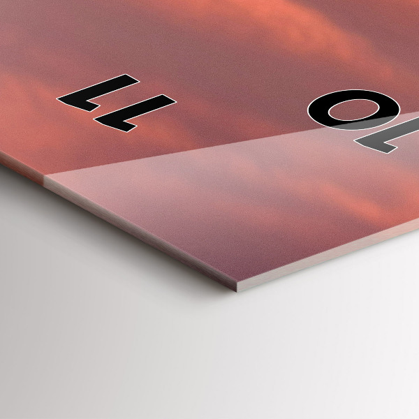 Vertikální nástěnné hodiny Panorama Filadelfie