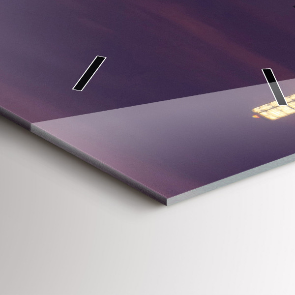 Vertikální nástěnné hodiny Panorama města Filadelfie