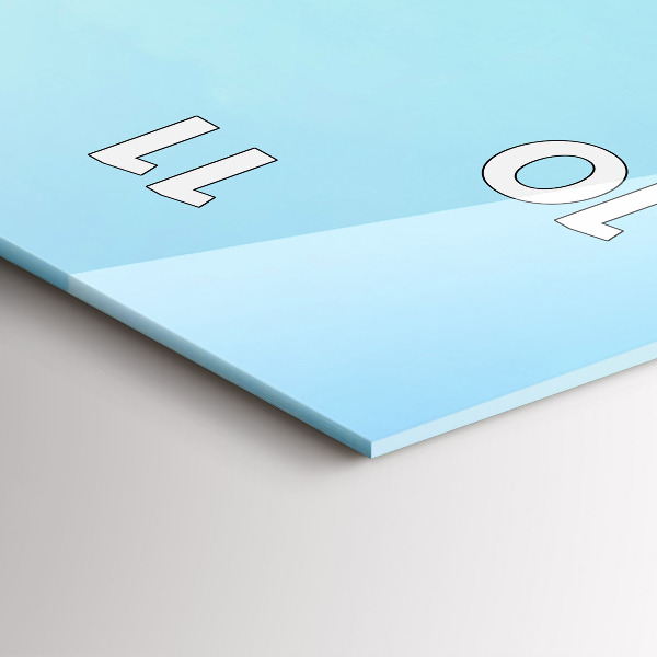 Vertikální nástěnné hodiny Jezero s horami