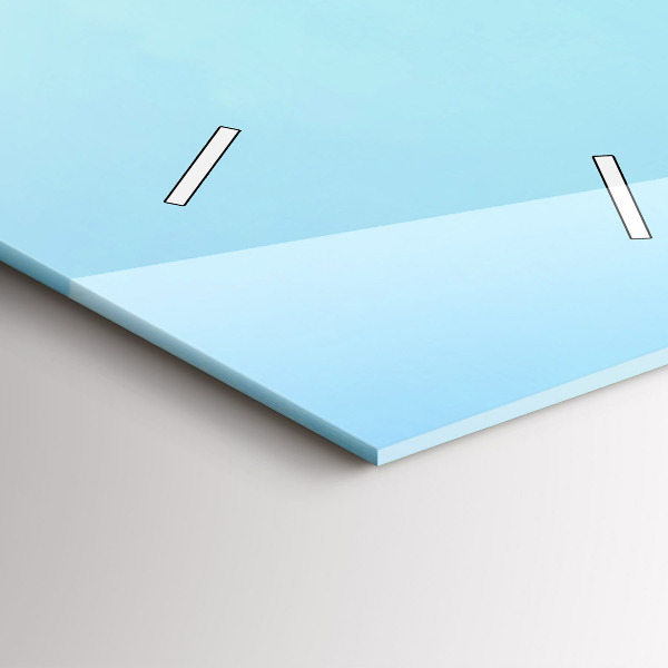 Vertikální nástěnné hodiny Jezero s horami