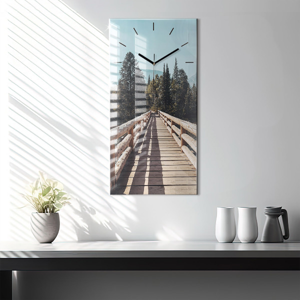 Vertikální nástěnné hodiny Hory v Yellowstonu