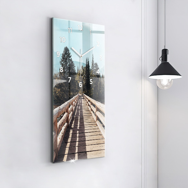 Vertikální nástěnné hodiny Hory v Yellowstonu