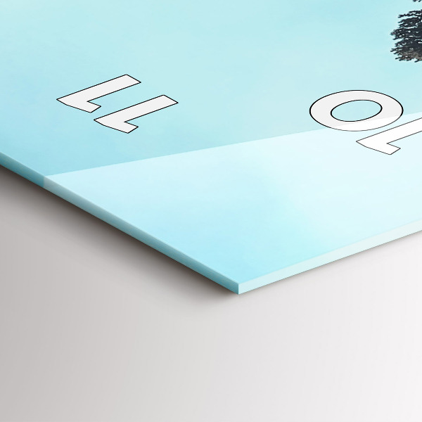 Vertikální nástěnné hodiny Hory v Yellowstonu