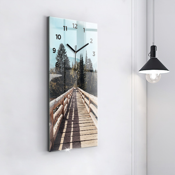 Vertikální nástěnné hodiny Hory v Yellowstonu