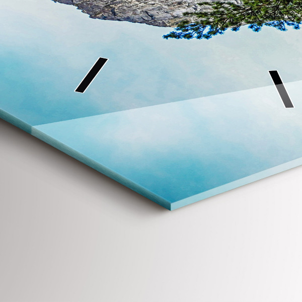 Vertikální nástěnné hodiny Dřevěný most v Yosemitech