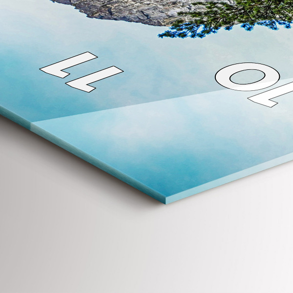 Vertikální nástěnné hodiny Dřevěný most v Yosemitech