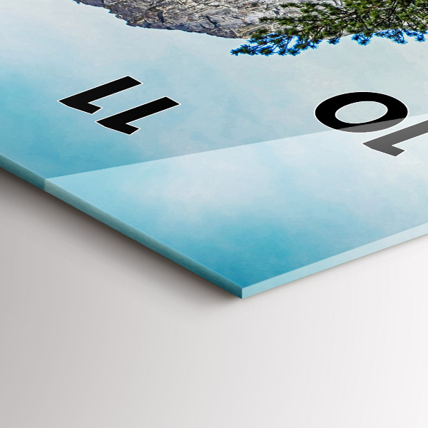 Vertikální nástěnné hodiny Dřevěný most v Yosemitech