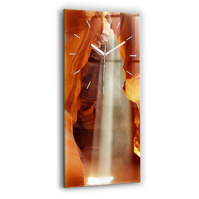 Vertikální nástěnné hodiny Pouštní kaňon
