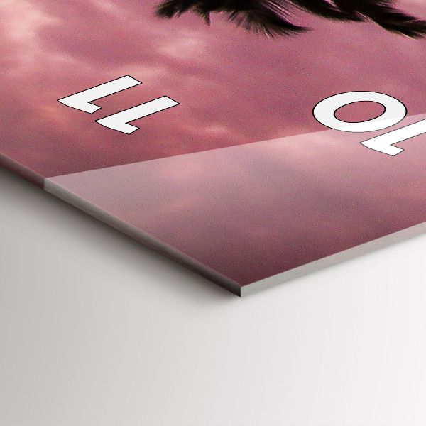 Vertikální nástěnné hodiny Palmy na Havaji