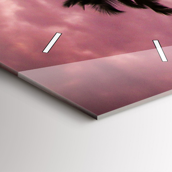 Vertikální nástěnné hodiny Palmy na Havaji