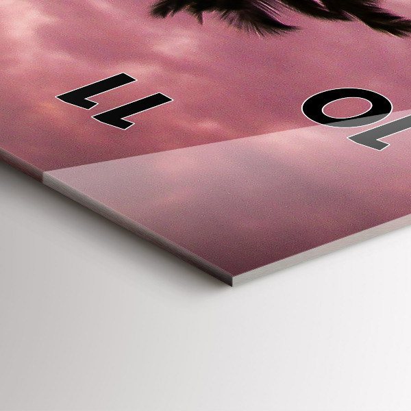 Vertikální nástěnné hodiny Palmy na Havaji