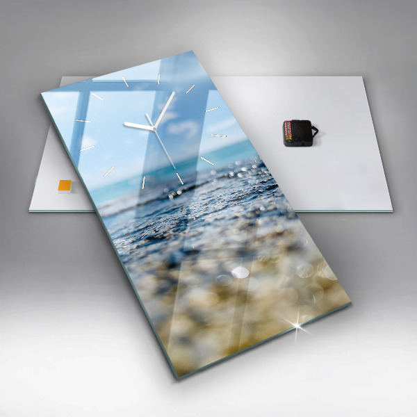 Vertikální nástěnné hodiny Fotografování vody