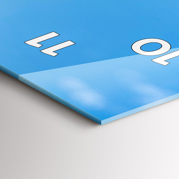 Vertikální nástěnné hodiny Fotografování vody