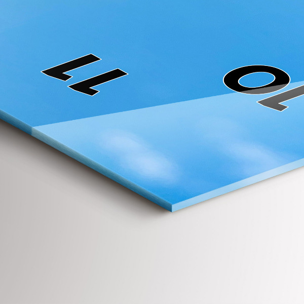 Vertikální nástěnné hodiny Fotografování vody