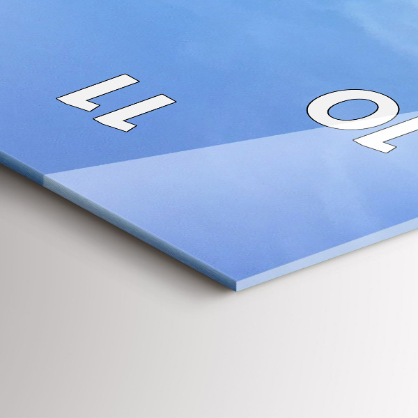 Vertikální nástěnné hodiny Pohled na moře