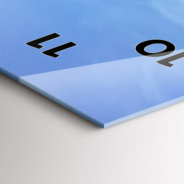 Vertikální nástěnné hodiny Pohled na moře