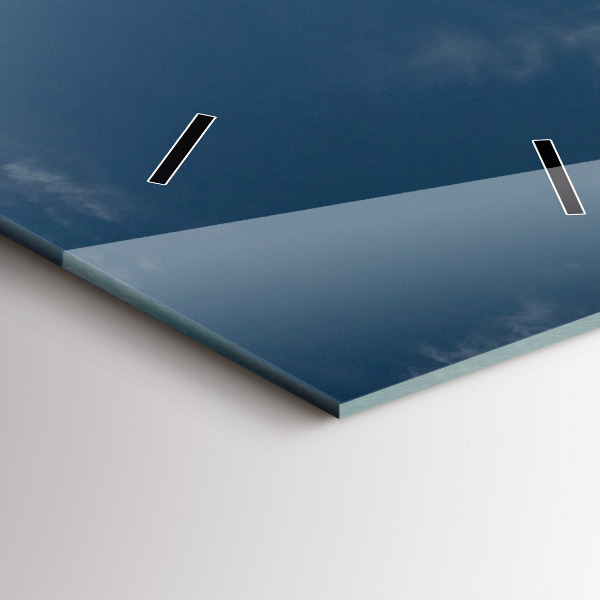 Vertikální nástěnné hodiny Osoba na vodních lyžích