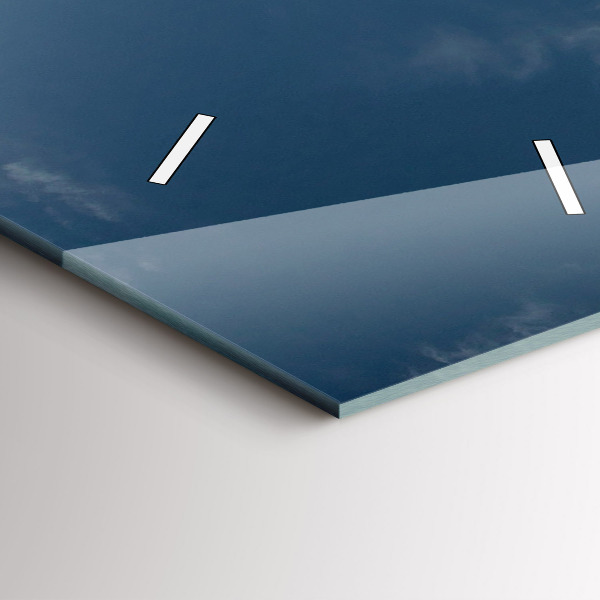 Vertikální nástěnné hodiny Osoba na vodních lyžích