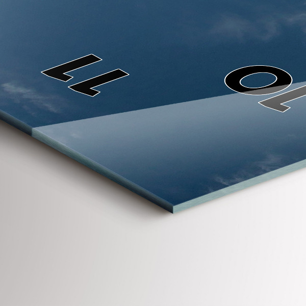 Vertikální nástěnné hodiny Osoba na vodních lyžích