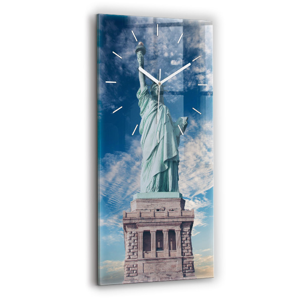 Vertikální nástěnné hodiny Socha Svobody New York