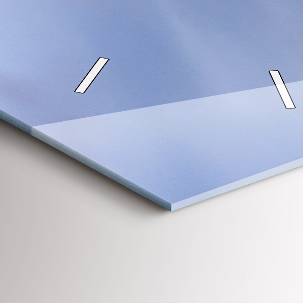 Vertikální nástěnné hodiny Západ slunce ve městě