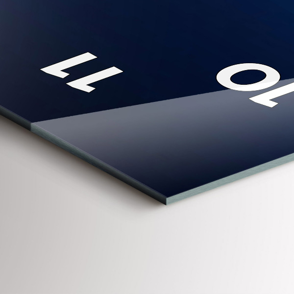 Vertikální nástěnné hodiny Řeka v horské krajině