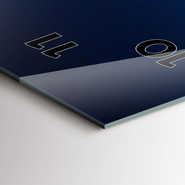 Vertikální nástěnné hodiny Řeka v horské krajině