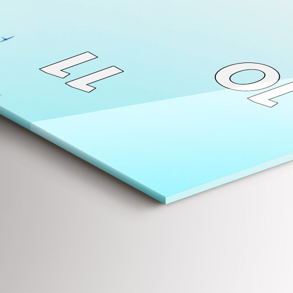 Vertikální nástěnné hodiny Španělské náměstí v Seville