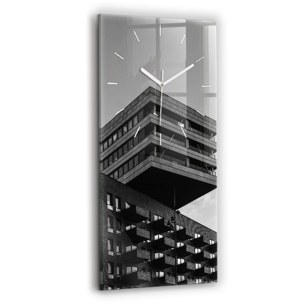 Vertikální nástěnné hodiny Architektura v Amsterdamu