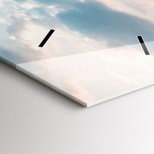 Vertikální nástěnné hodiny Ostrov v Chorvatsku