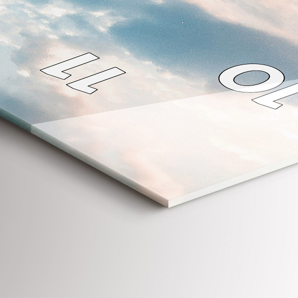 Vertikální nástěnné hodiny Ostrov v Chorvatsku