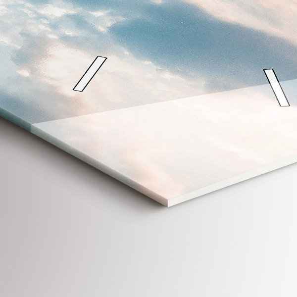 Vertikální nástěnné hodiny Ostrov v Chorvatsku