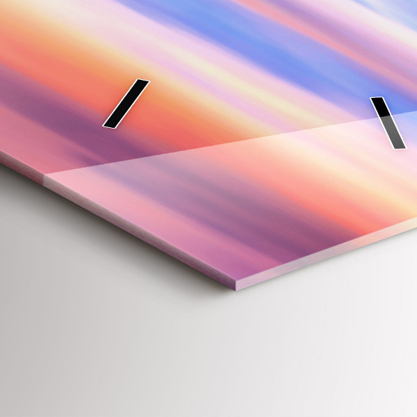 Vertikální skleněné hodiny Vodopád Godafoss Island