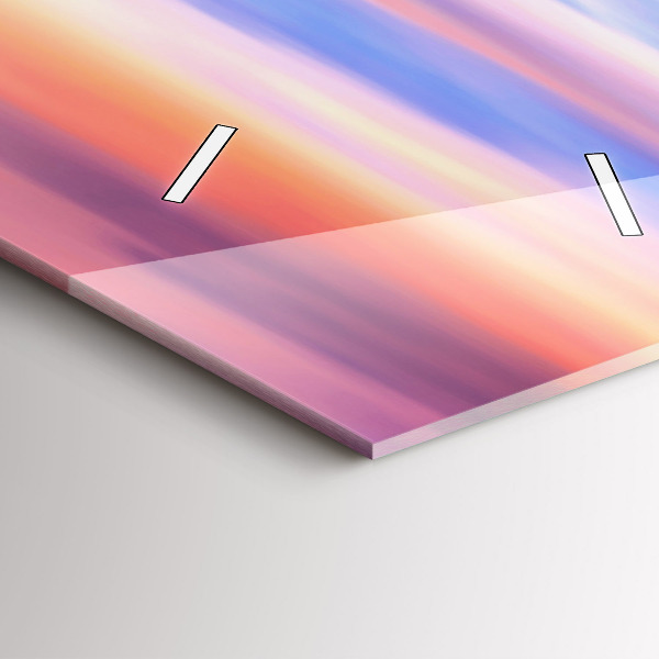 Vertikální skleněné hodiny Vodopád Godafoss Island