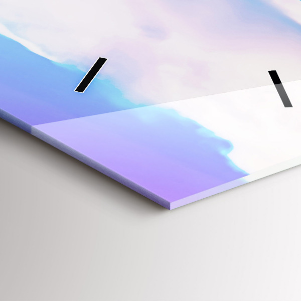 Vertikální skleněné hodiny Godafoss na Islandu